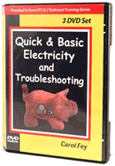 Video on DVD 5-1/2 hours of live instruction about basic electricity, troubleshooting controls and controls wiring -- easy to follow video